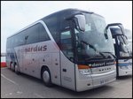 Setra 415 HDH von Meinardus aus Deutschland (ex Vokuhl) im Stadthafen Sassnitz.