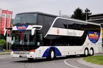 Setra 431 DT von Stewa Reisen aus der BRD in Krems unterwegs.