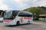 Setra 411 HD von H�llm�ller Reisen aus Nieder�sterreich in Krems unterwegs.