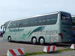Setra 416 HDH von Heideker aus Deutschland im Stadthafen Sassnitz.