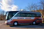 Setra 411 HD von Schipp Reisen aus Nieder�sterreich 01/2018 in Krems gesehen.