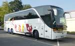 Setra S 416 HDH von WAHL-Reisen steht im September 2019 in H�nfeld