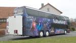 Setra S 431 DT des Busunternehmens KÄBERICH steht im Februar 2020 in Petersberg-Marbach