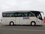 Setra 411 HD von Janzen Reisen aus Deutschland in Stralsund.