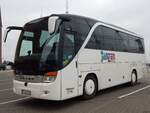 Setra 411 HD von Janzen Reisen aus Deutschland in Stralsund.