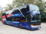 Setra 431 DT von Becker-Strelitz Reisen aus Deutschland in Neubrandenburg.