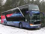 Setra 431 DT von Becker-Strelitz Reisen aus Deutschland in Neustrelitz.