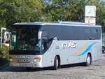 Setra 415 GT-HD von Glas aus Österreich im Stadthafen Sassnitz.