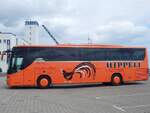 Setra 415 GT-HD von Hippeli aus Deutschland im Stadthafen Sassnitz.
