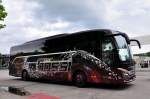 Setra 515 HD von G�ssi Reisen aus der Schweiz im Juni 2015 in Krems gesehen.