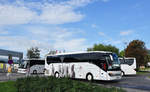 3 Setra 500er-Serie von  Wachaubus  Zw�lfer Reisen aus Nieder�sterreich hier in Krems.