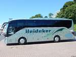 Setra 511 HD von Heideker aus Deutschland im Stadthafen Sassnitz.