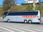 Setra 516 HDH von Imken aus Deutschland im Stadthafen Sassnitz.