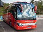 Setra 516 HD von Reisering Hamburg aus Deutschland im Stadthafen Sassnitz.