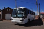 Mir unbekannter Linienbus auf der Route Nr.1 in der Baja California Sur in Mexico,M�rz 2016