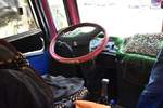 Fahrerstand im IVECO Sch�lerbus in �thiopien 03/2019 gesehen.