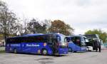 Links ein TEMSA Safari RD Stainless von F�RST Reisen aus Deutschland dann 2 Setra und ein VDL Bova im September 2013 in Krems gesehen.