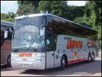 Van Hool T916 vom Reiseb�ro Ludwig aus Deutschland im Stadthafen Sassnitz.