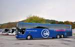 VAN HOOL T919 Altano von Wetterstein Reisen aus Tirol/�sterreich am 9.9.2014 in Krems gesehen.