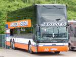 Van Hool TX27 von Janssen Reisen aus Deutschland im Stadthafen Sassnitz.
