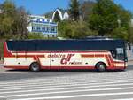 Van Hool TX16 von Dalstra Reizen aus den Niederlanden im Stadthafen Sassnitz.