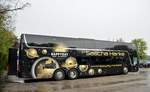 Van Hool TX27 Astromega von Sascha Hanke Reisen aus der BRD im Mai 2018 in Krems.
