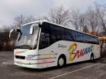VOLVO Reisebus von BRUNNER Reisen aus Nieder�sterreich am 29.12.2012 in Krems an der Donau.