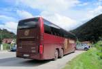 VOLVO 9700 von GSCHWINDL Reisen aus �sterreich im September in der Wachau/Nieder�sterreich gesehen.