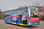 VOLVO 9700 von Pfleger Reisen aus Nieder�sterreich am 6.4.2015 in Krems.