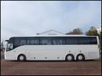 Volvo 9700 Vorf�hrbus aus Deutschland im Stadthafen Sassnitz.