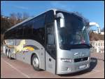 Volvo 9700 von Schmidt aus Deutschland im Stadthafen Sassnitz.