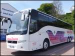 Volvo 9700 von Ideal-Tours aus Deutschland im Stadthafen Sassnitz.