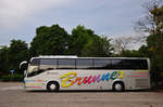 Volvo 9700 von Brunner Reisen aus Nieder�sterreich in Krems gesehen.