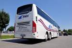 VOLVO 9900 (Sonderleuchten f�r den nordischen Raum)von RWH ( Reisebusunternehmen Weinheimer) aus der BRD in Krems gesehen.