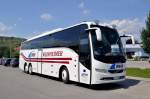 VOLVO 9900 (Sonderleuchten f�r den nordischen Raum)von RWH ( Reisebusunternehmen Weinheimer) aus der BRD in Krems gesehen,