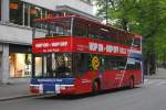 Sightseeing Bus MAN Niederflurbus in der norwegischen Hauptstadt Oslo unweit des Parlaments  am 12.06.2012.