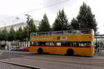 MAN Bus f�r die Stadtrundfahrten in Leipzig bei der Oper Ende Juli 2015 gesehen.