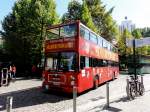 MAN Bus f�r die Stadtrundfahrten in Leipzig beim Hauptbahnhof Ende Juli 2015 gesehen.