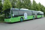 MAN Lion`s City der �berlandwerk AG steht am Bahnhof in 36088 H�nfeld, Juni 2012