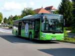 Lions City der Rhoen Energie, fr�her �WAG Fulda, steht am Bahnhof in 36088 H�nfeld, August 2014