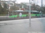 MAN Gelenkbus abgestellt am Bahnhof H�nfeld am 31.3.16