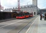 M�lheim Ruhr Stadtmitte,hier fahrt ein DB Rheinlandbus aufnahmezeit  22.7.17  