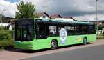 MAN Lion`s City von  Rh�n Energie  steht im Juni 2018 in Hilders/Rh�n
