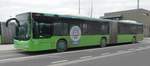 MAN Lion`s City von Rh�nEnergie steht am Bahnhof in H�nfeld, 12-2018