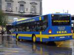 AAGL-Mercedes Citaro NR.61 mit Werbung f�r Ikea ,am Bahnhof Liestal am 23.10.11
