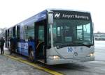 Mercedes Benz als Vorfeldbus vom Flughafen N�rnberg, Januar 2013