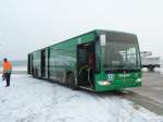 Mercedes Benz als Vorfeldbus vom Flughafen N�rnberg, Februar 2013    