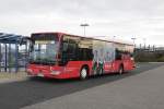 Mercedes Stadtbus mit Vodafone Werbung am 23.11.2013  am ZOB in Westerland auf Sylt.