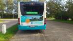 Mercedes Citaro  NB SW 585...und das heck noch mit der Werbung   ...und der Notiz an Haltestellen Schritttempo zu fahren 