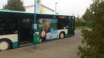 Mercedes Citaro NB SW 560....da die Neuwoges mehrere Sachen anbieten tut hat dieser wagen auch unterschiedliche Werbung bekommen wo hier für single-Wohnungen beworben wird